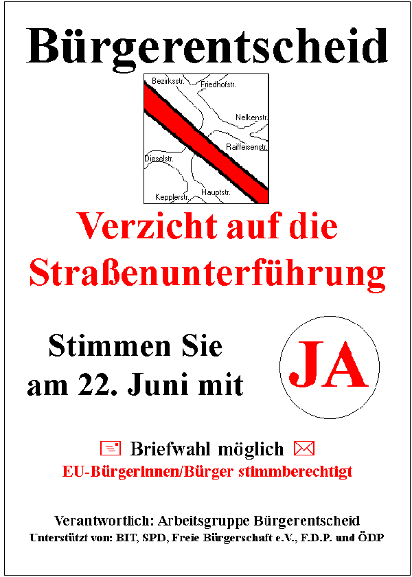 Unser 1. Wahlplakat